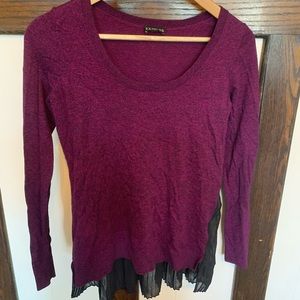 ⭐️ Express- Sheer, pleated back, sweater, S ⭐️